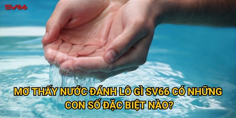 Mơ thấy nước đánh lô gì SV66 có những con số đặc biệt nào?